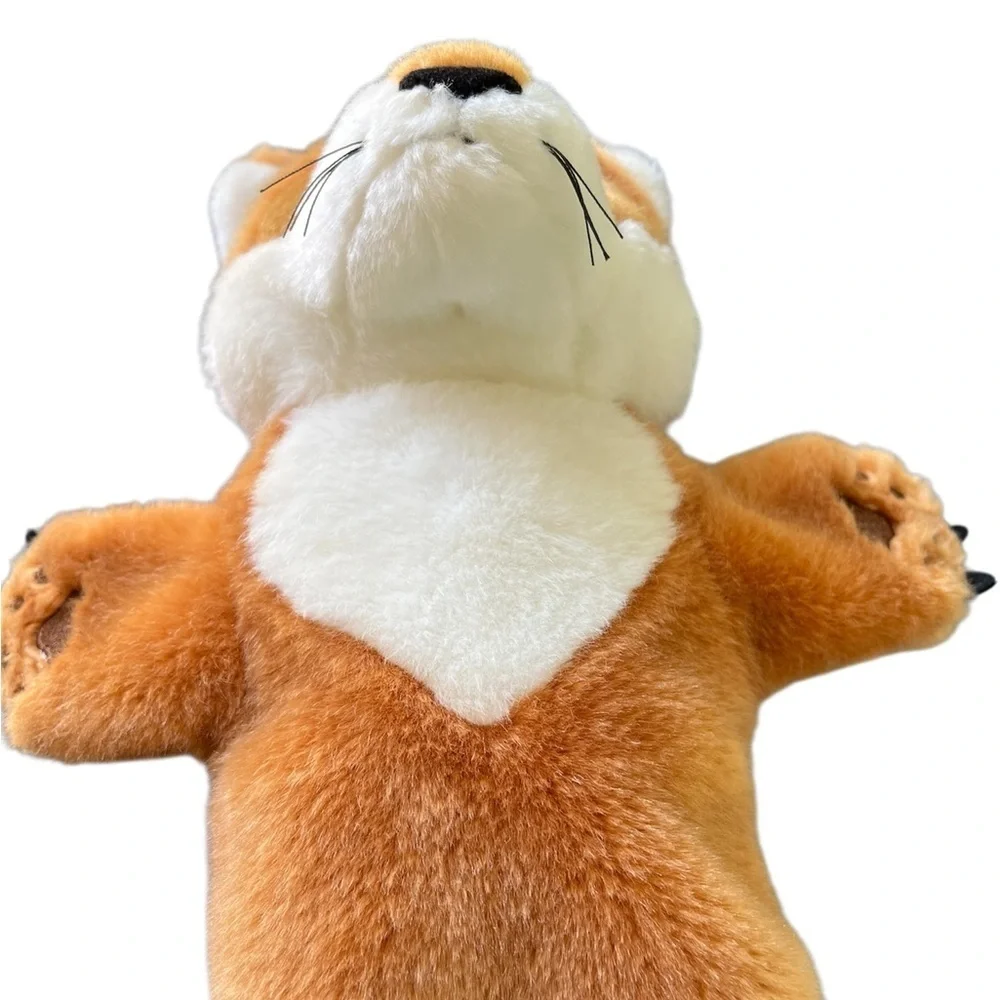 The Puppet Company Plush Fox Hand Puppet Orange and White Large
